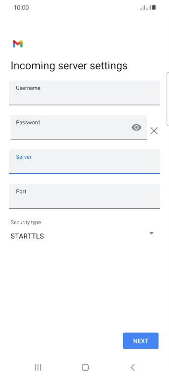 Press the field below 