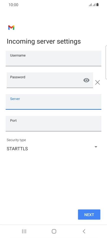 Press the field below 
