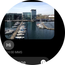 Press and hold the required message for a moment.