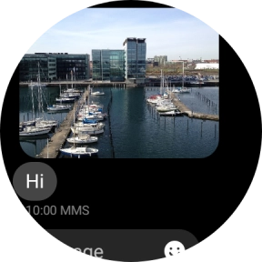 Press and hold the required message for a moment.