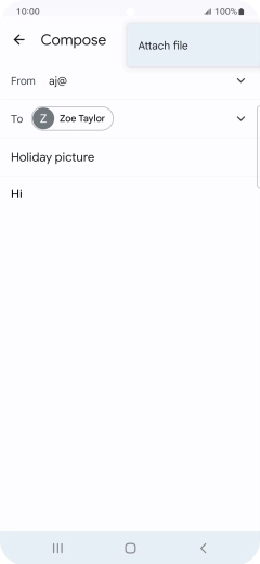 Press Attach file and go to the required folder.