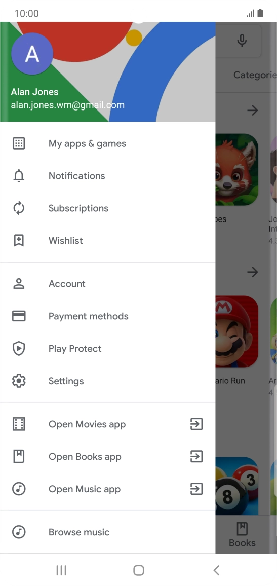 Press My apps & games.