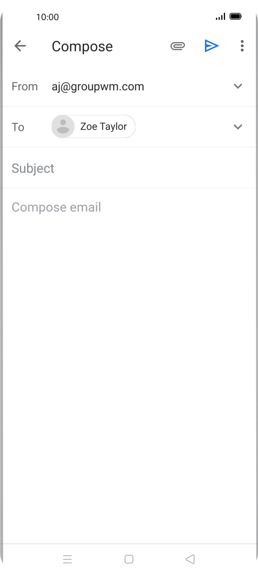 Press Subject and key in the required subject.