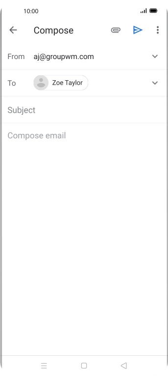 Press Subject and key in the required subject.