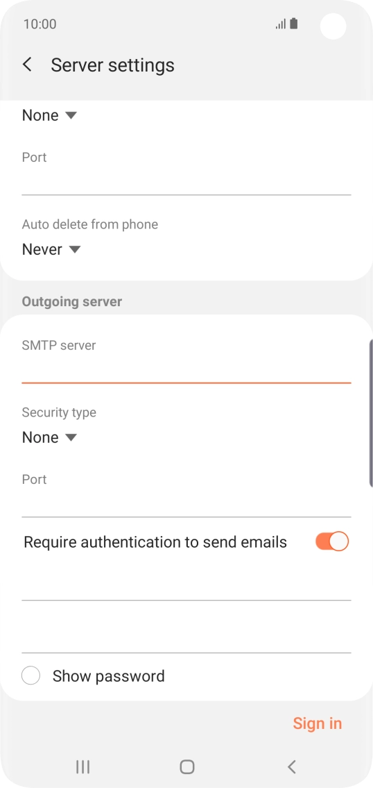Press the drop down list below 