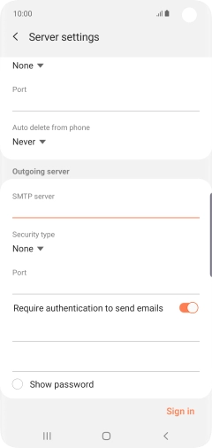 Press the drop down list below 
