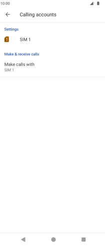 Press the name of the SIM.