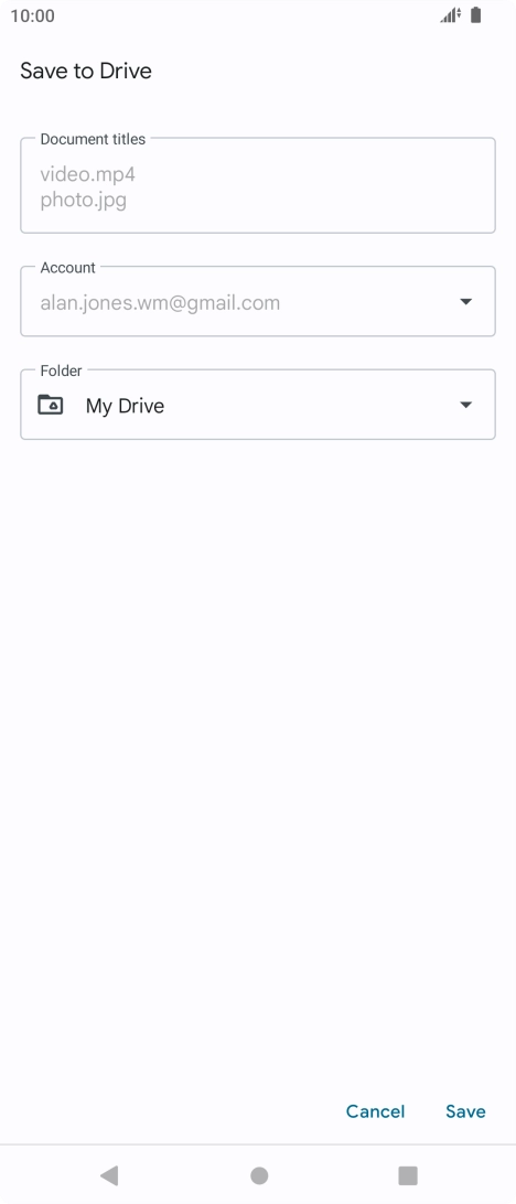 Press the field below 