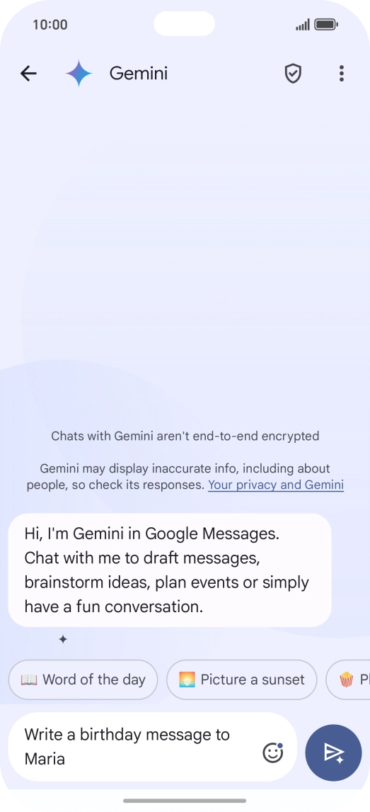 Write or say in your own words which topic you would like to use.