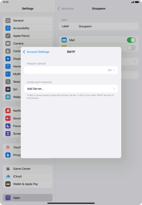 Press the field below 
