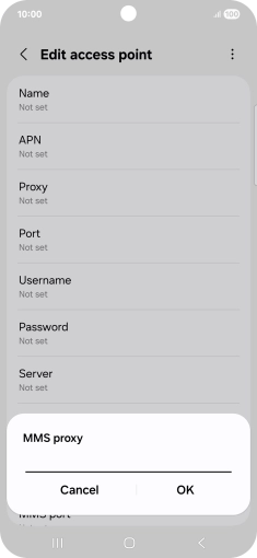 Key in 149.254.201.135 and press OK.