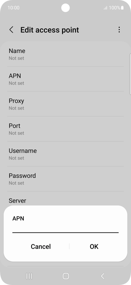 Key in everywhere and press OK.