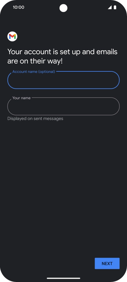 Press the field below 