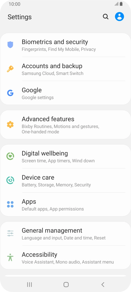 Press Accounts and backup.