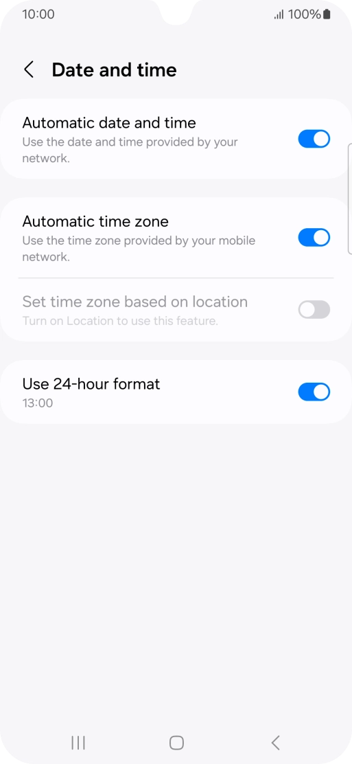 Press the Home key to return to the home screen.