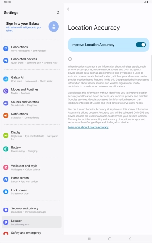 If you press the indicator next to 