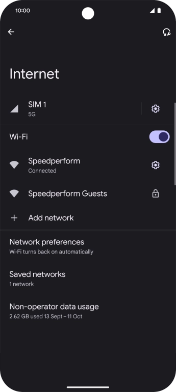 Slide your finger upwards starting from the bottom of the screen to return to the home screen.