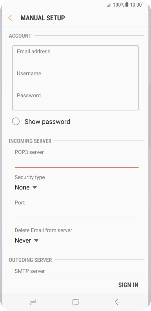 Press the drop down list below 