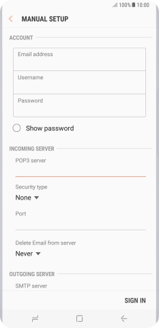 Press the drop down list below 