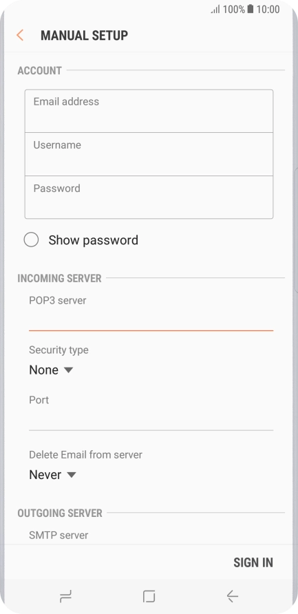 Press the drop down list below 