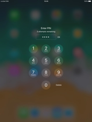 Key in your PIN and press OK. The default PIN is 1111.