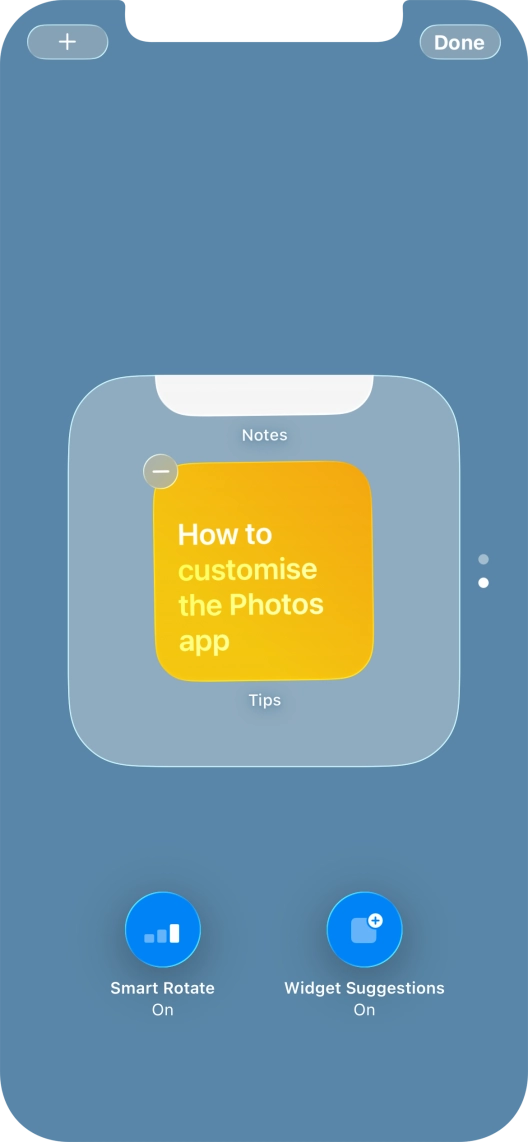 Press Smart Rotate to turn the function on or off.