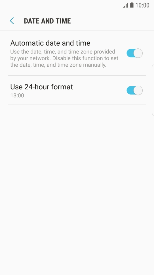 Press the Home key to return to the home screen.