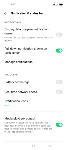 Press Manage notifications.