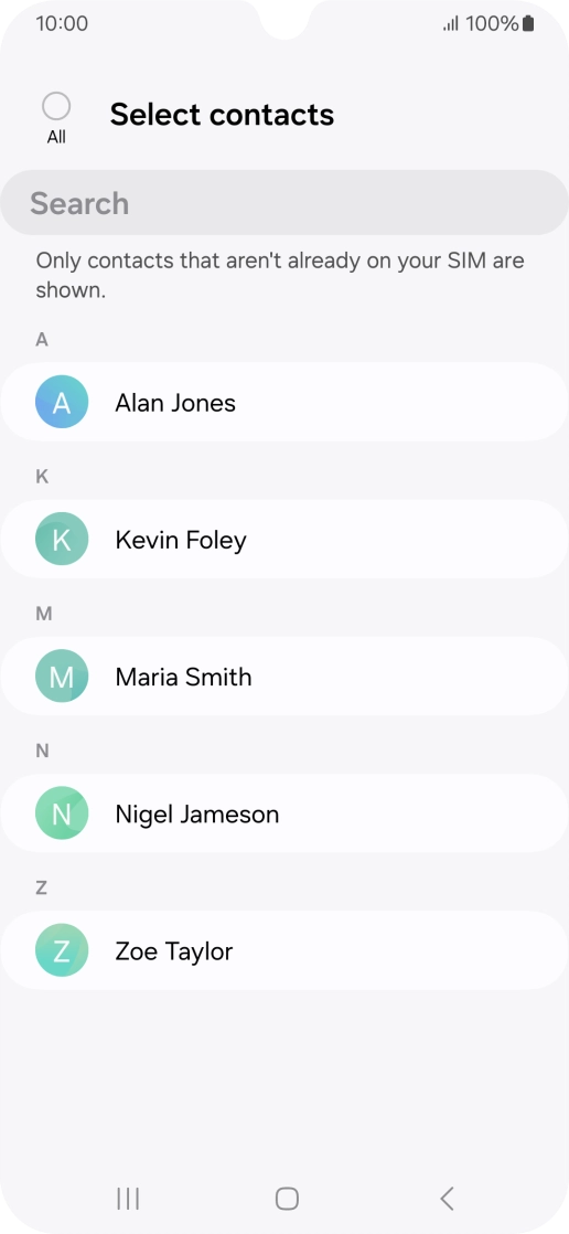 Press the field above 