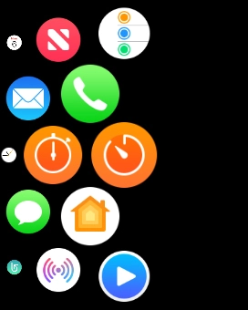 Press the radio icon.