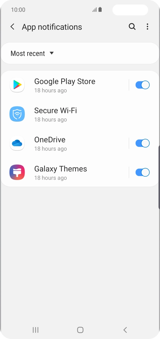 Press the drop down list.