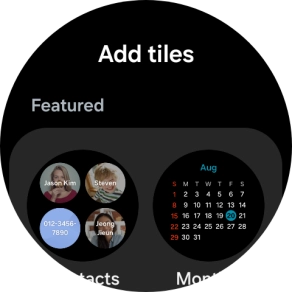 Press the required widget to add it.