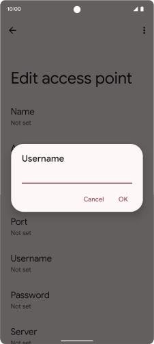 Key in eesecure and press OK.