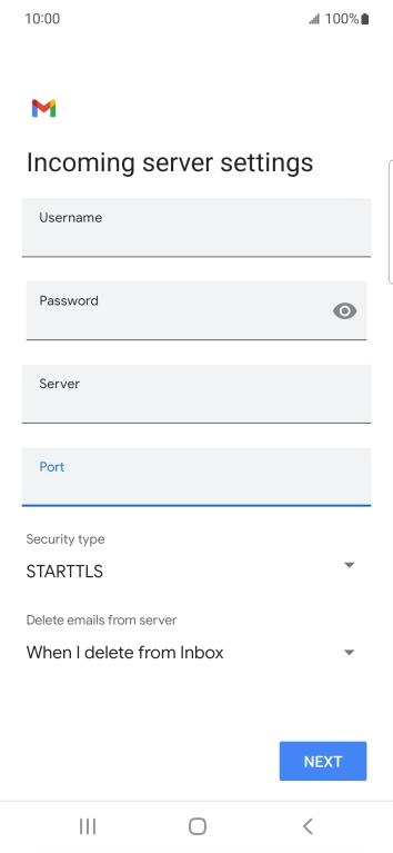 Press the drop down list below 