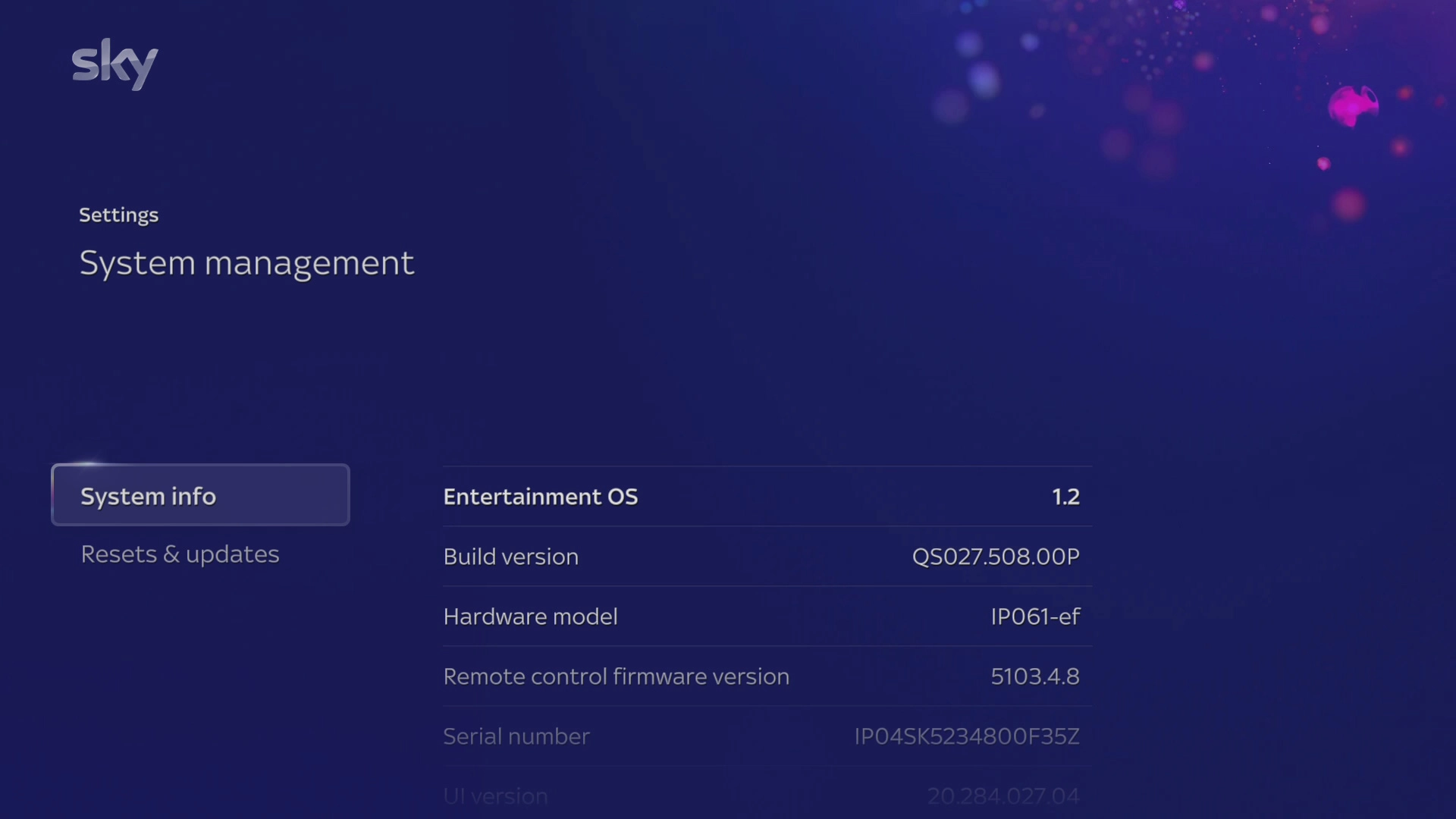 Select Resets & updates.