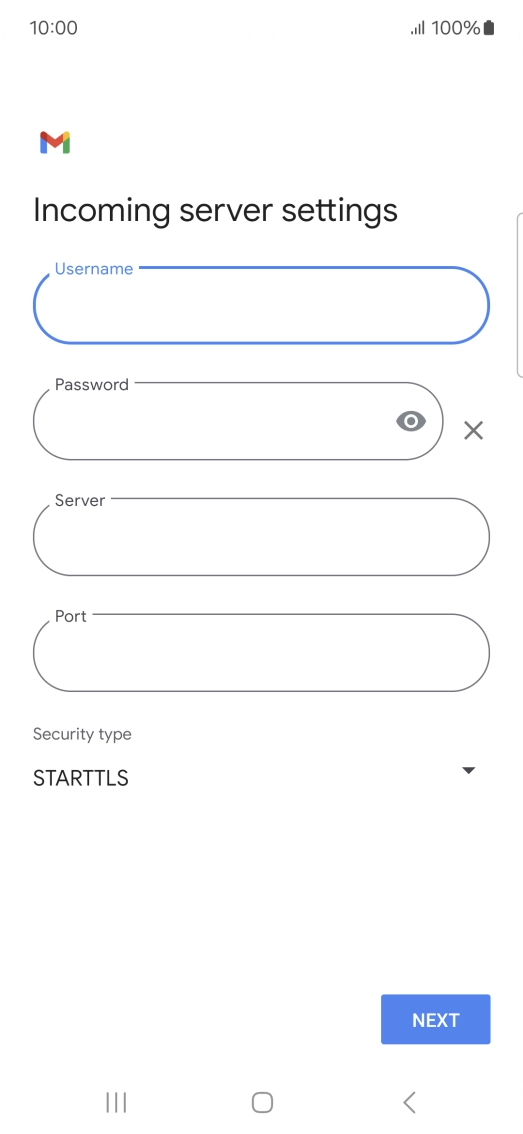 Press the field below 