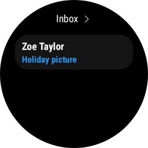Press the required email message to read it.