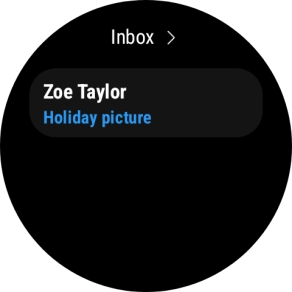 Press the required email message to read it.