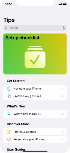 Slide your finger upwards starting from the bottom of the screen to return to the home screen.