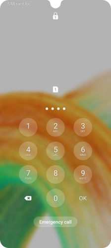 If you're asked to key in your PIN, do so and press OK. The default PIN is 1111.