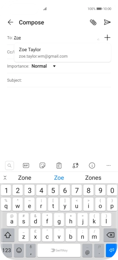 Press the required contact.
