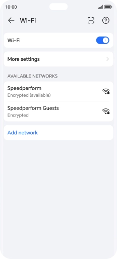 Press More settings.