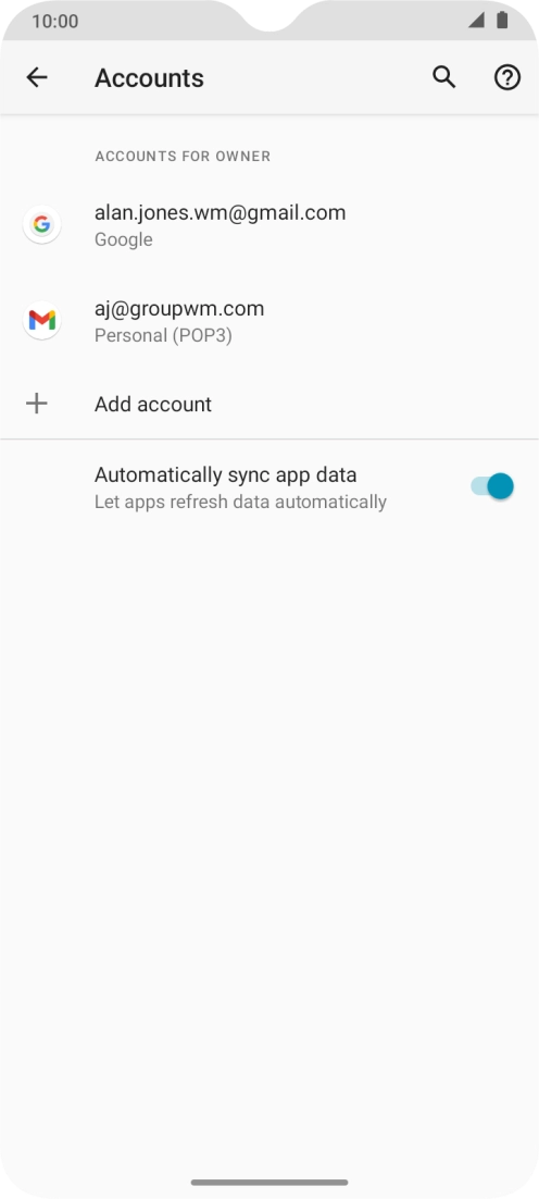 Slide your finger upwards starting from the bottom of the screen to return to the home screen.