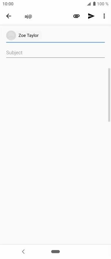 Press Subject and key in the required subject.
