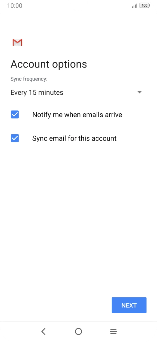Press the drop down list below 