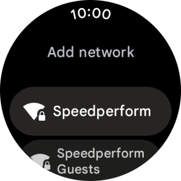 Press the required Wi-Fi network.