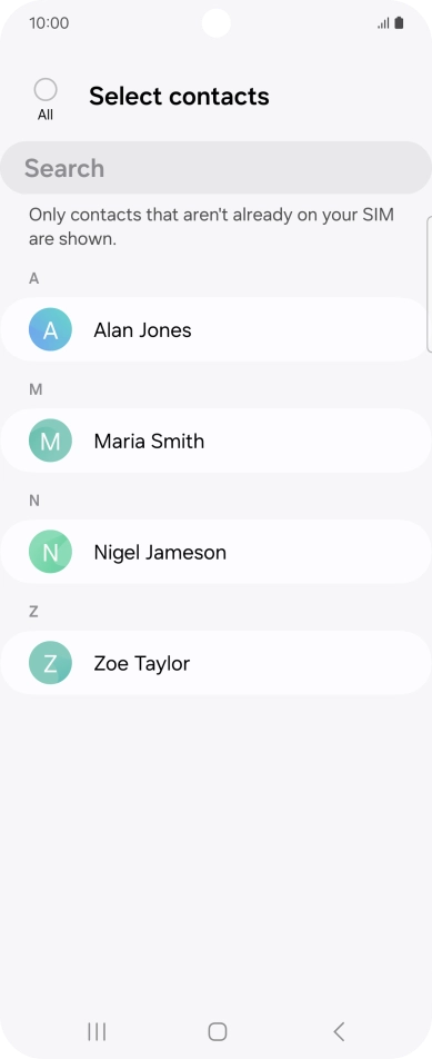 Press the field above 