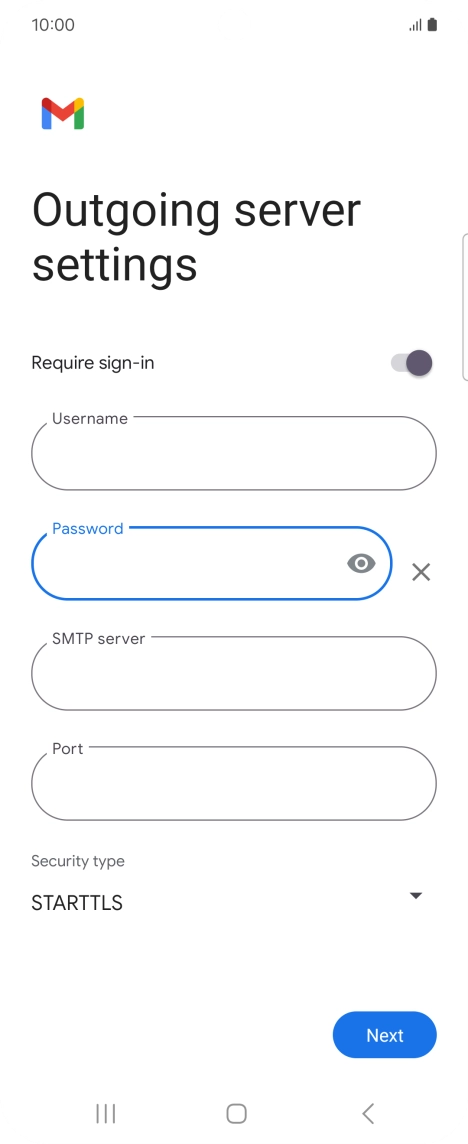 Press the field below 