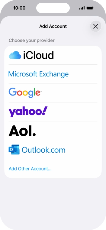 Press Add Other Account....