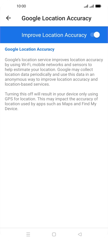 If you press the indicator next to 